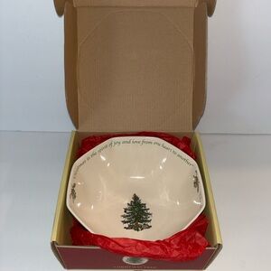 New Spode Annual 2011 Octagonal Christmas Tree Bowl